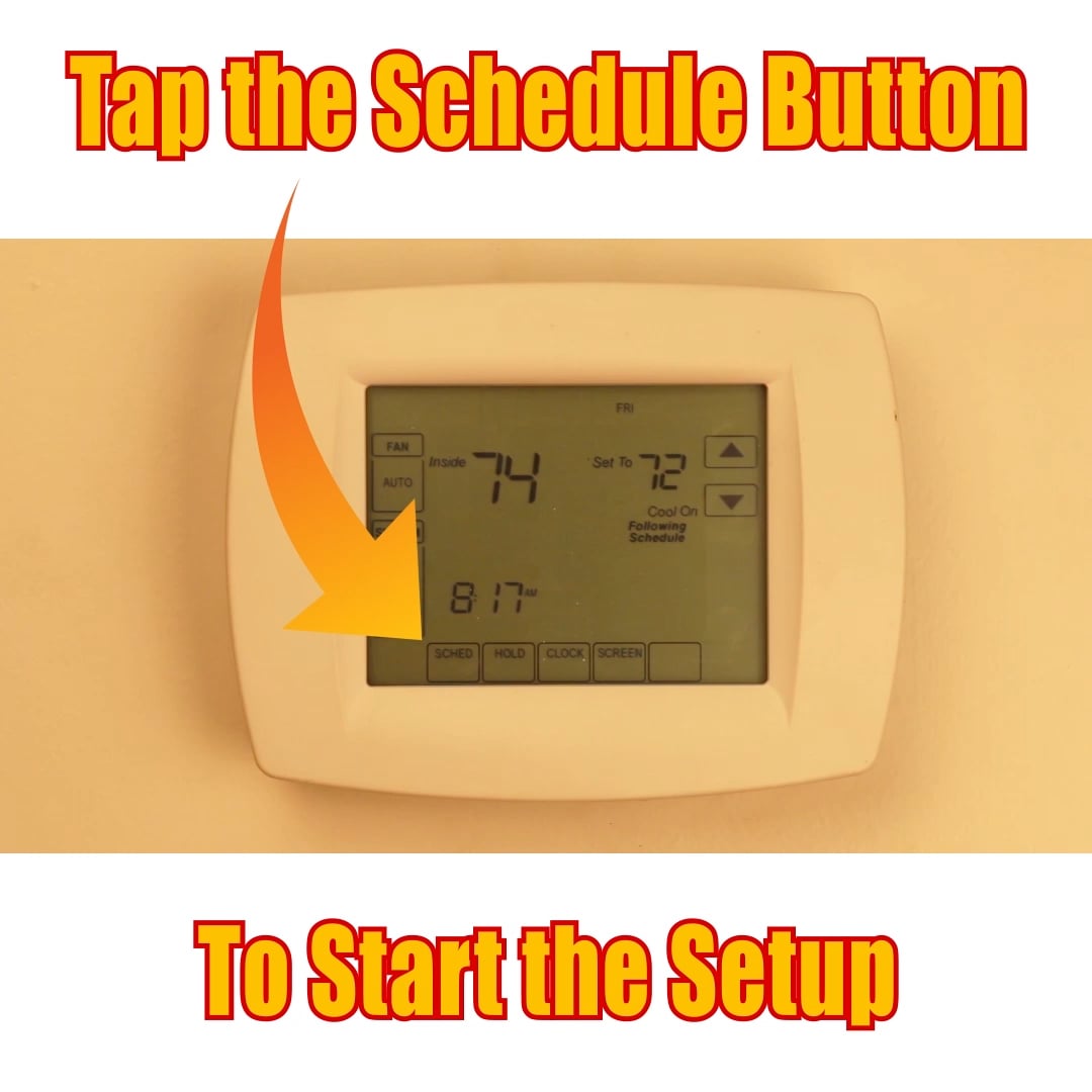 Tap the Schedule button