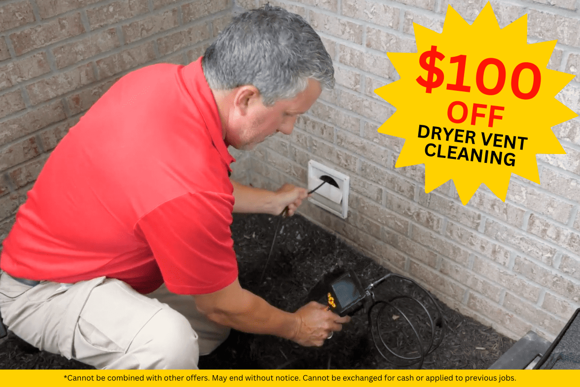 $100 Off Dryer Vent Cleaning