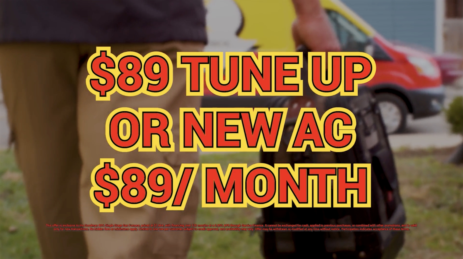 $89 AC Tune-up or a new AC for $89/month